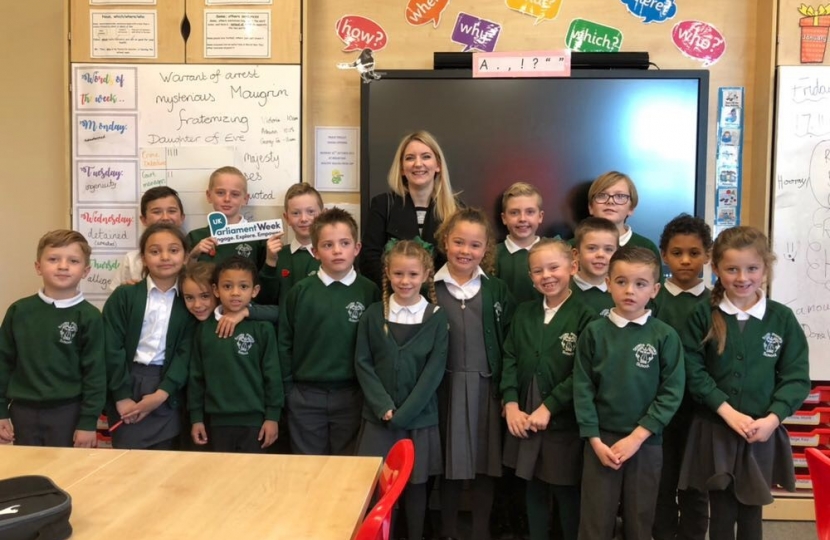 Visiting Scotts Primary for Parliament Week | Julia Lopez MP