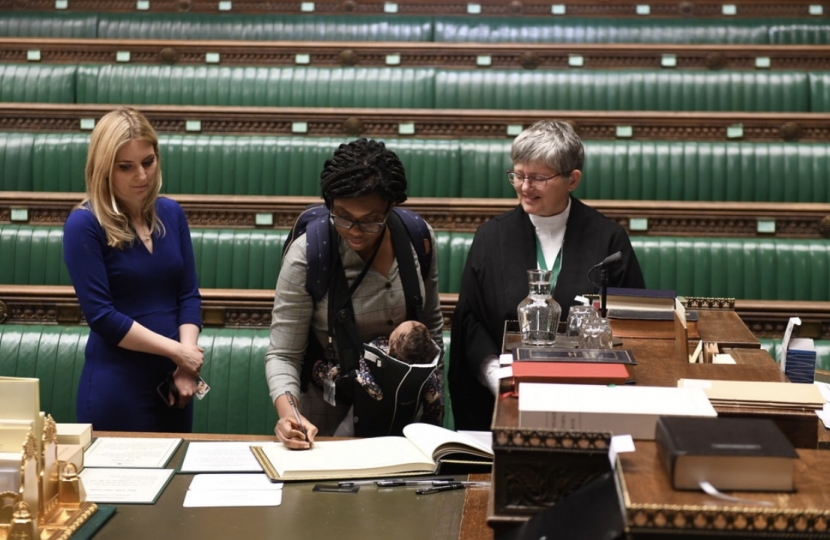 Julia Lopez MP swearing in to Parliament