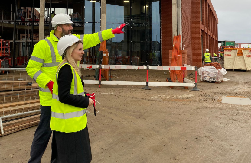 Julia at St. Georges 10 months ahead of it's construction in late 2023.