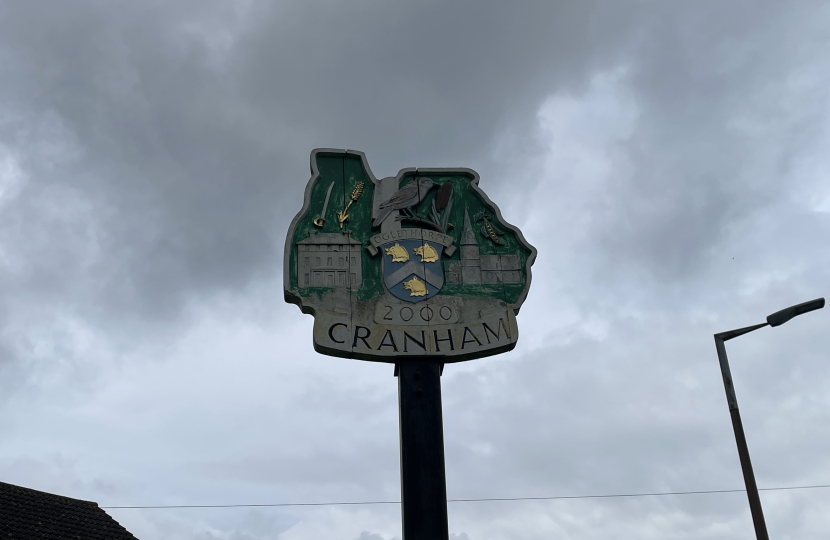 Cranham village sign