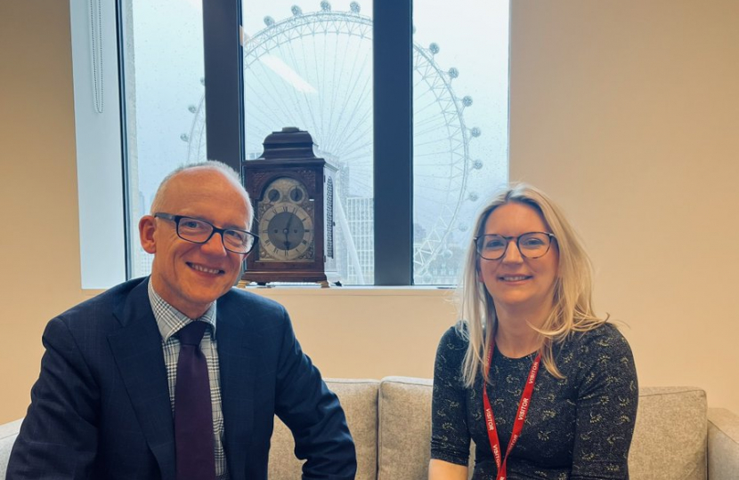 Julia Lopez MP with Met Commissioner, Sir Mark Rowley QPM