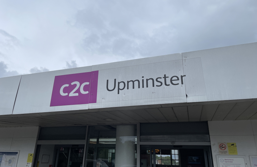 Upminster Station sign