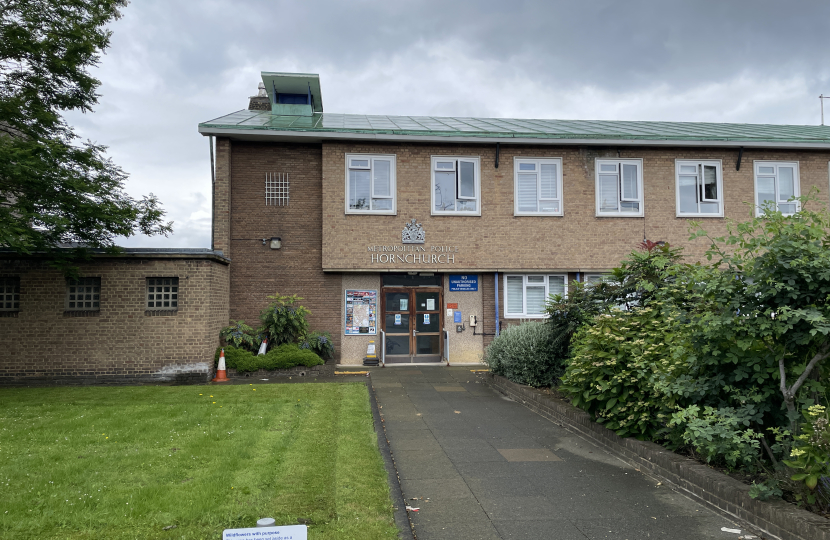 Shot of Hornchurch Police Station