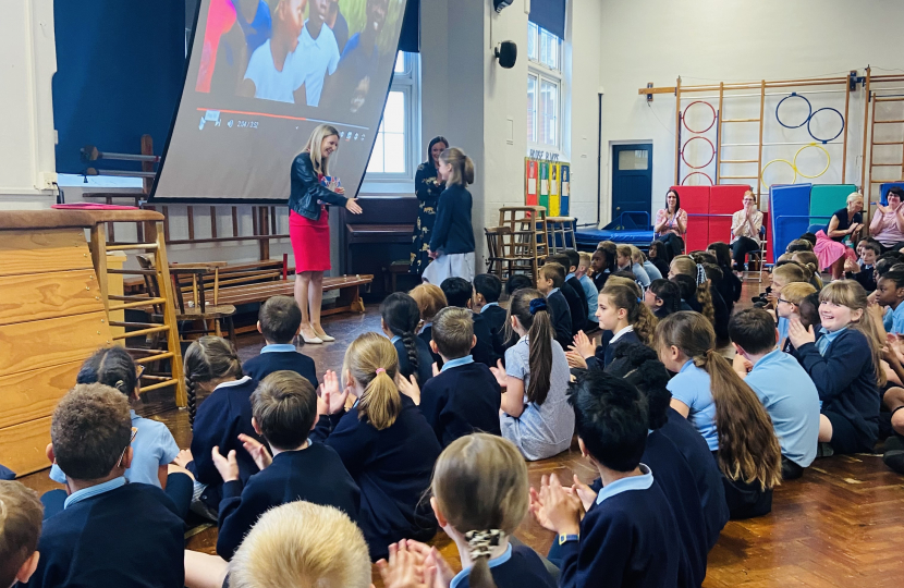 Julia Lopez MP at Langton's Junior School