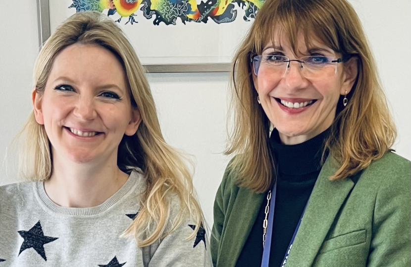 Julia Lopez MP with Janet Smith, Principal of Havering Campuses within the New City College Group