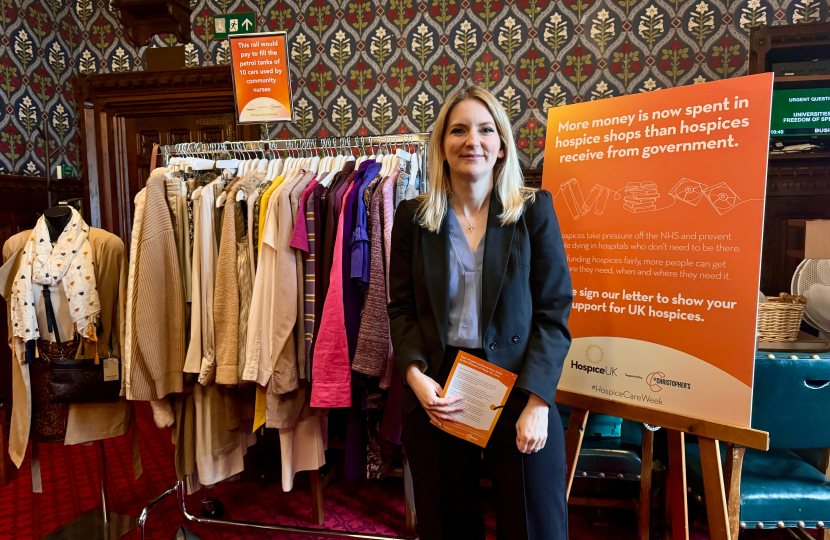 Julia at the Hospice drop-in in parliament.