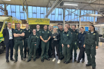 Julia with the wider London Ambulance Service Team