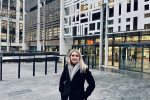 Mrs Lopez outside the Department for Levelling Up, Housing & Communities after the meeting, 13 December