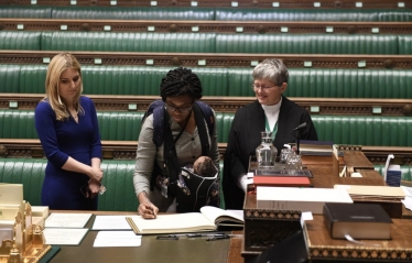 Julia Lopez MP swearing in to Parliament