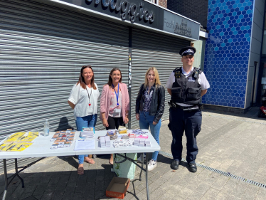 Julia Lopez MP with Sgt Ruane and LBH Community Safety Staff