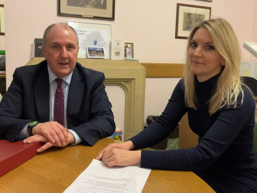 Julia Lopez MP with Local Government Minister, Simon Hoare MP