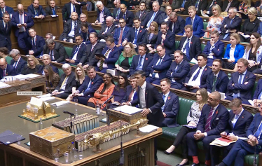 Rishi Sunak at the Dispatch box for the final time as Leader of the Opposition opposing Labour's budget