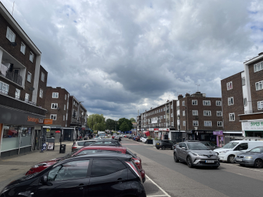 Photo of the high street at Harold Hill